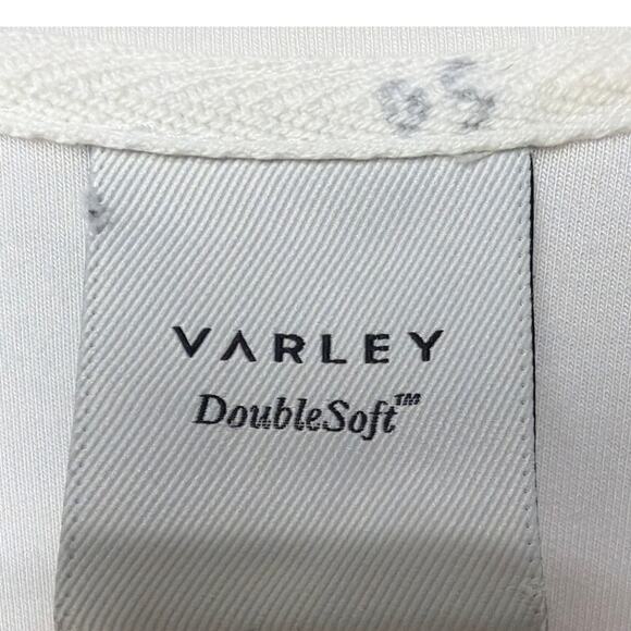 Varley Rosannah Zip Dress Egret Gold Zip Sporty Chic Athleisure Minimalist Sz M - Picture 8 of 9